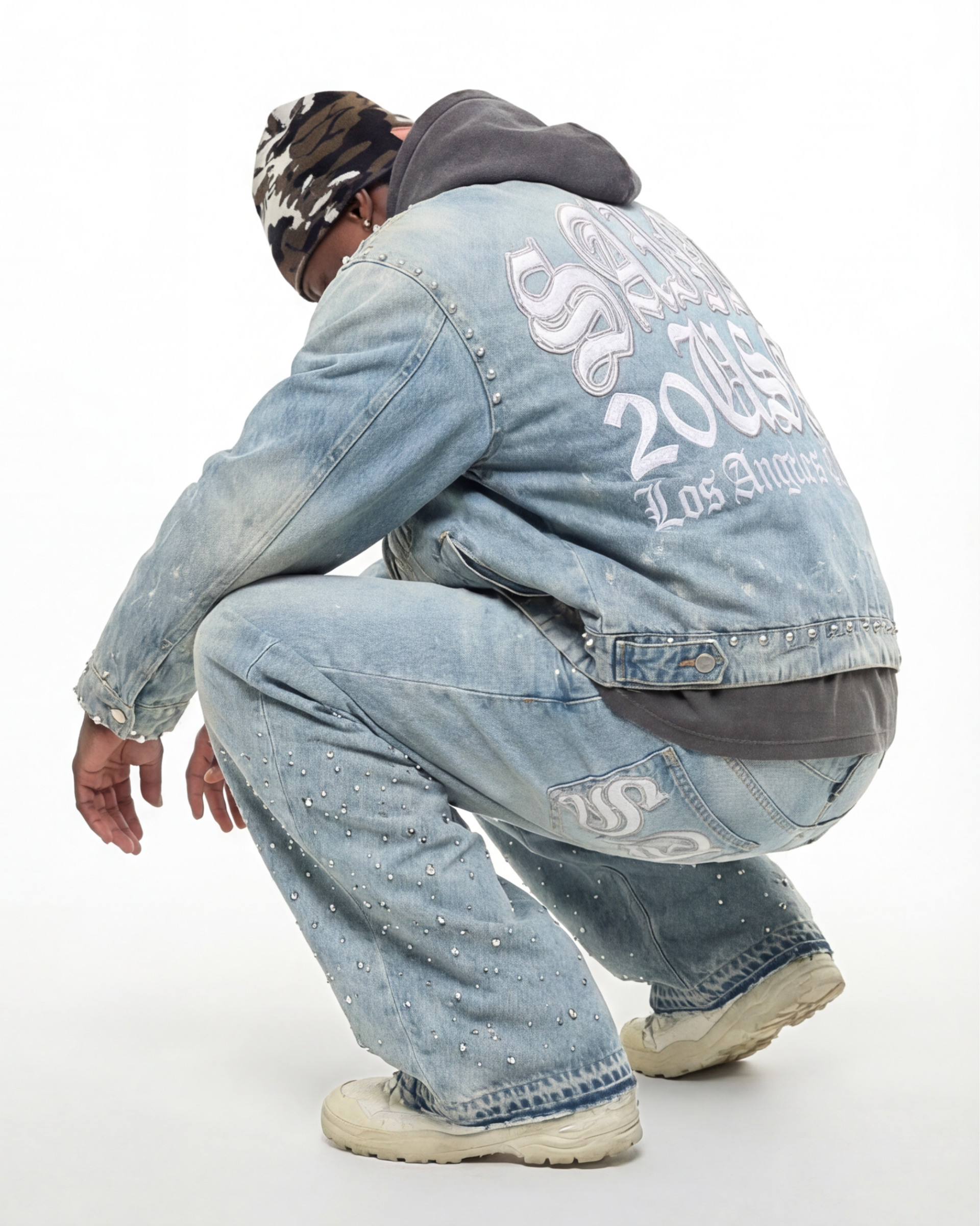 Rider Patch Denim Jacket