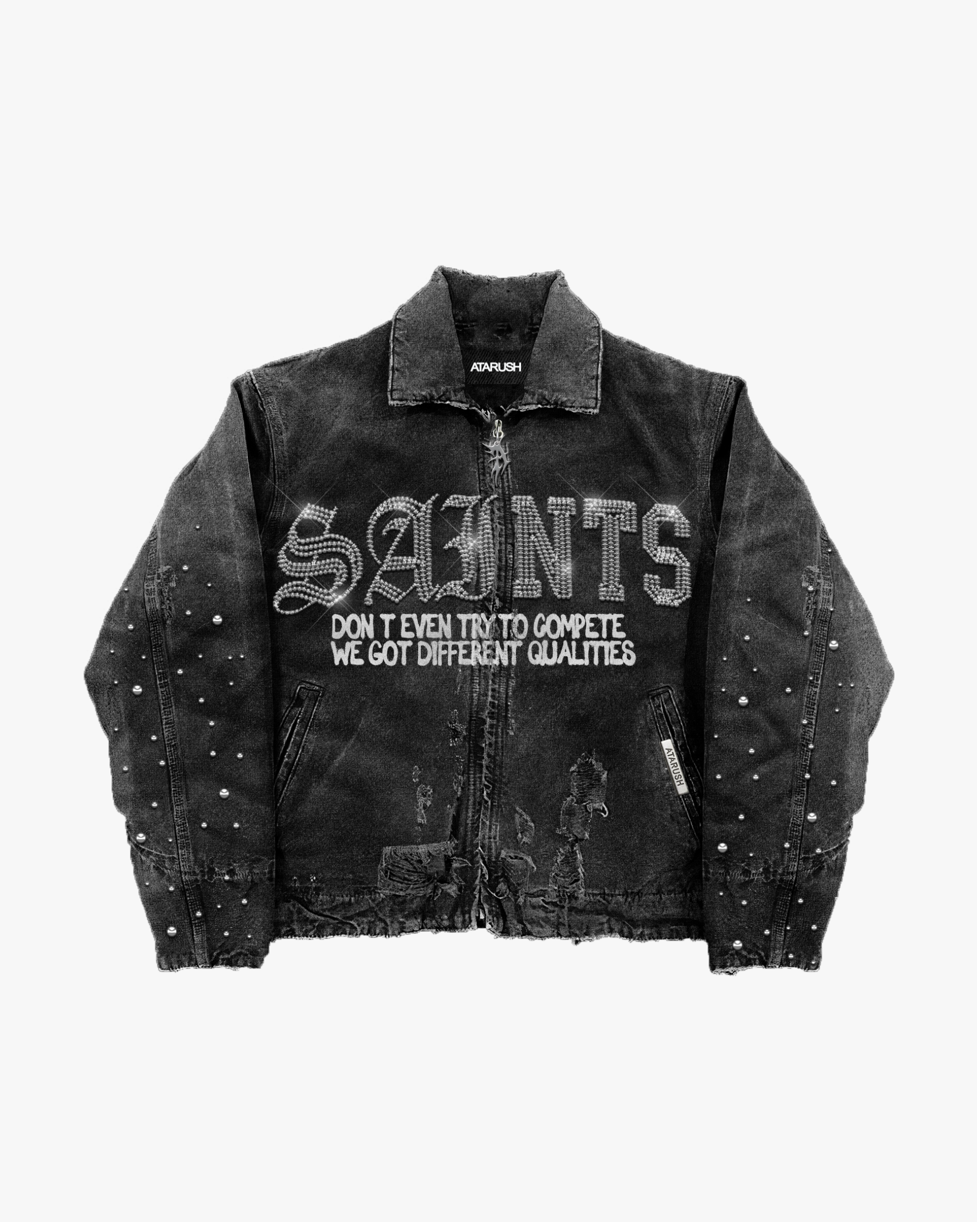 Compete Studded Denim Jacket