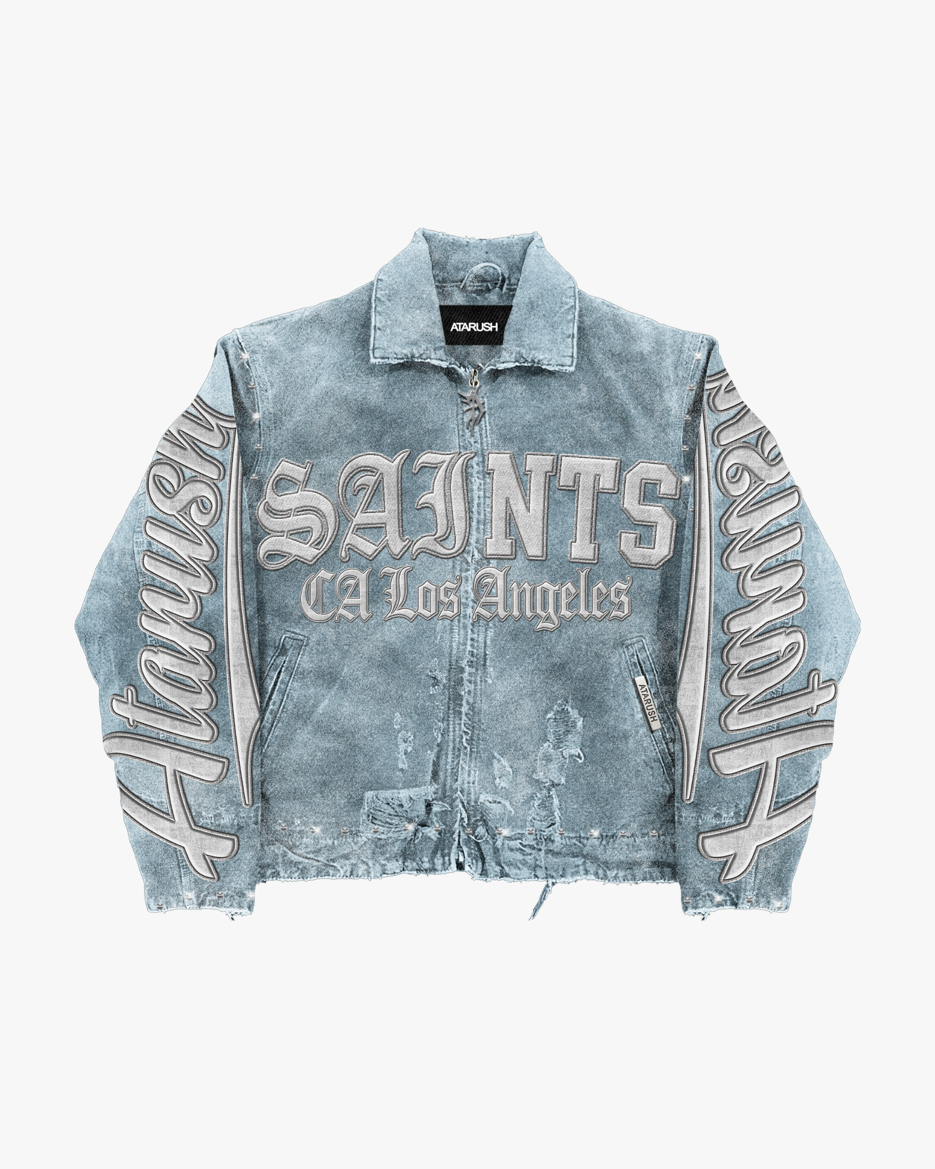 Rider Patch Denim Jacket