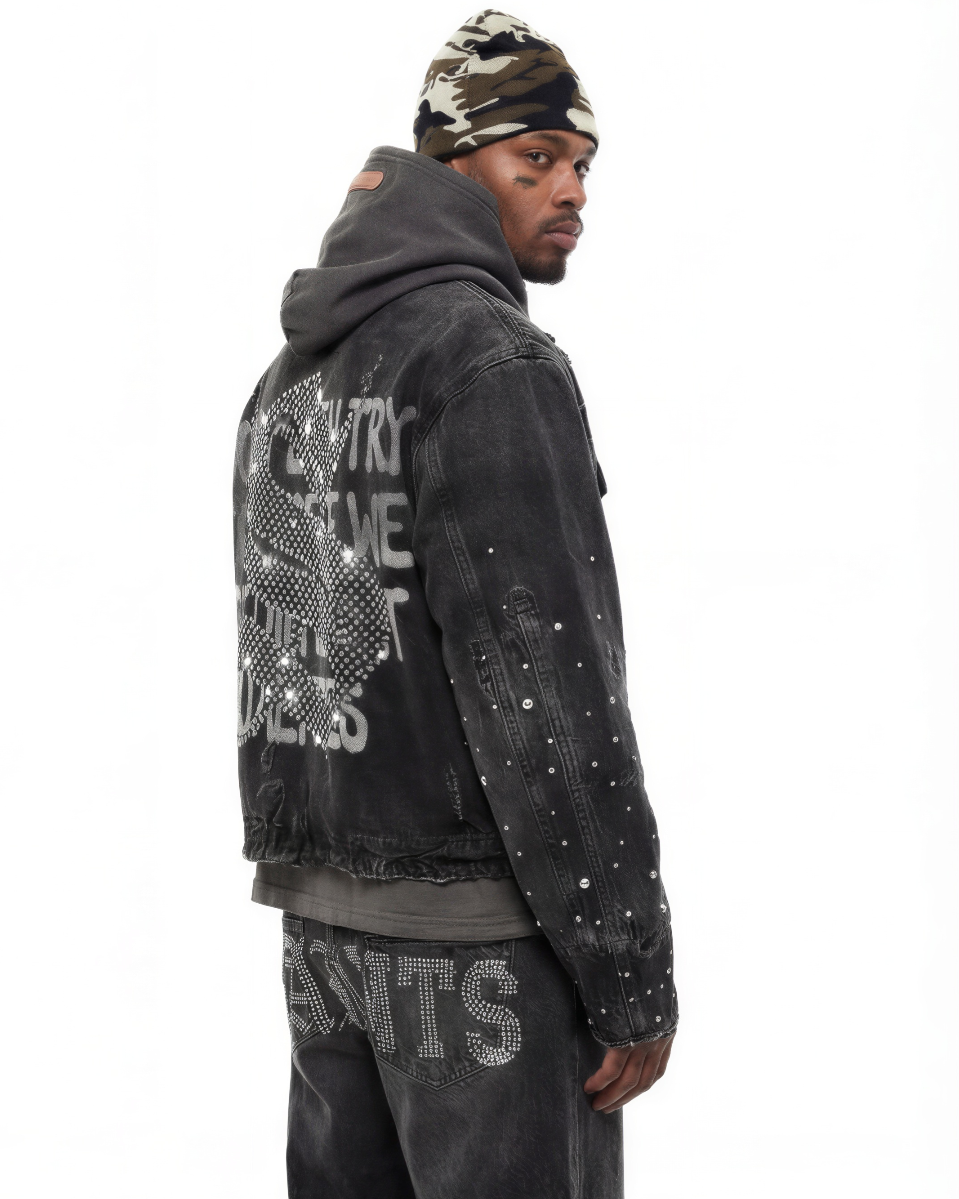 Compete Studded Denim Jacket