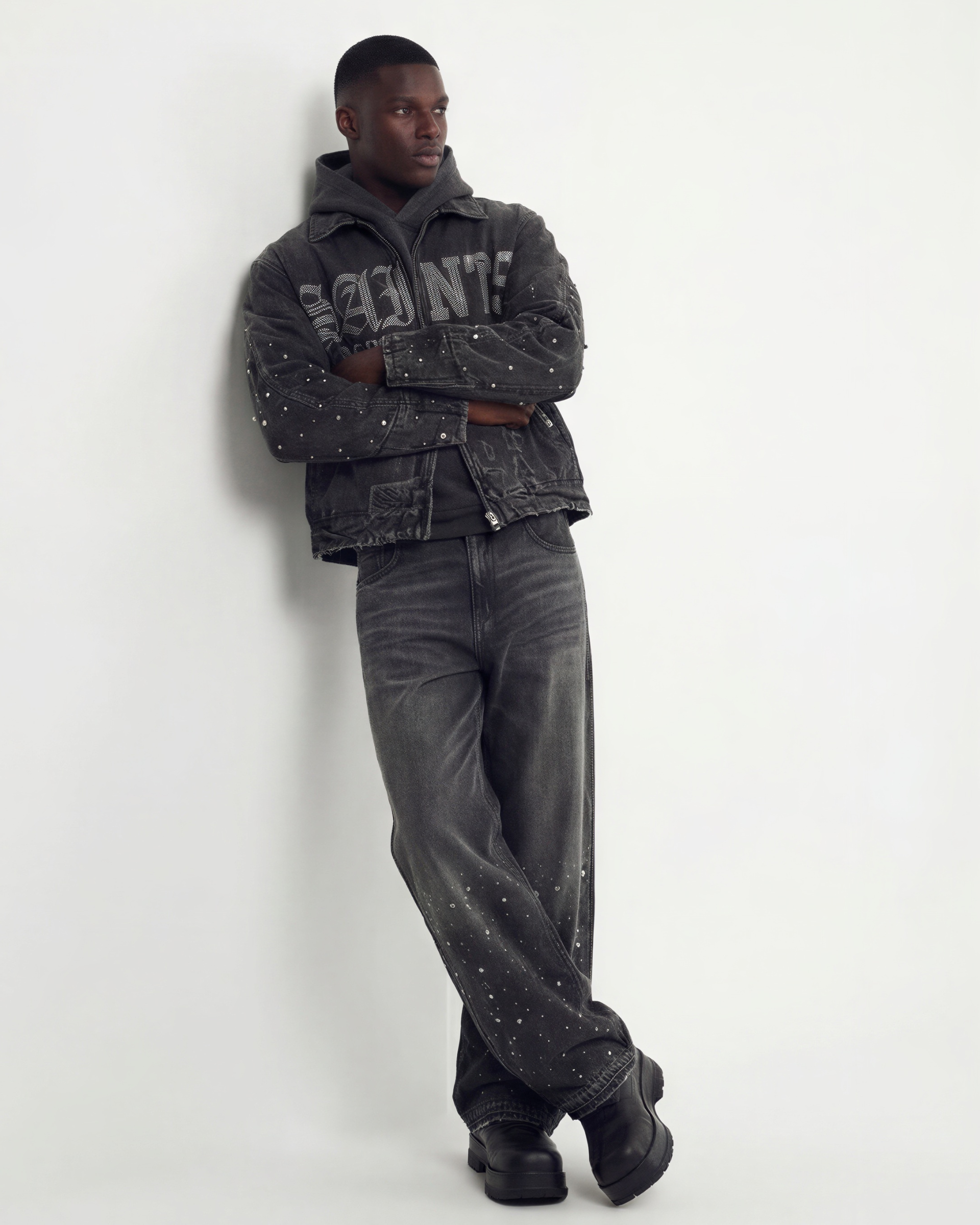 Compete Studded Denim Jacket