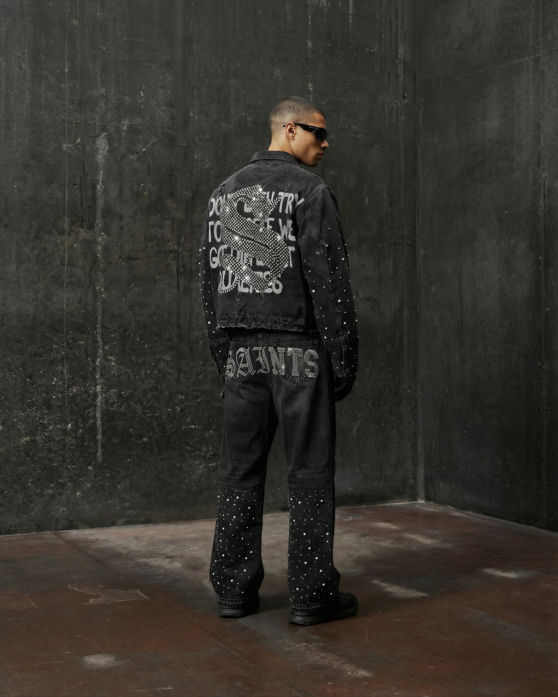 Compete Studded Denim Jacket